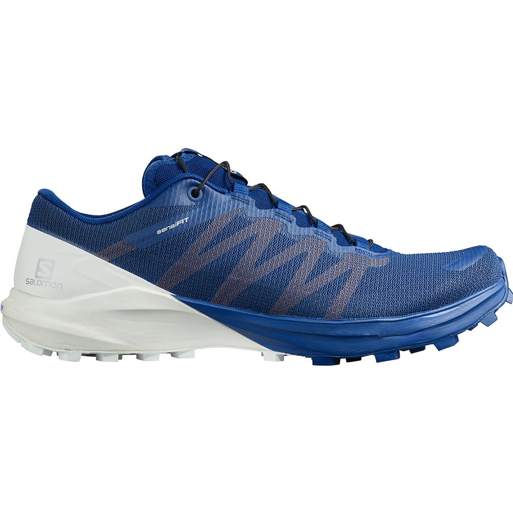 Chaussure Running Route Salomon Homme Bleu Marine - Salomon SENSE PRO 4 - France (1359-JCIBD)